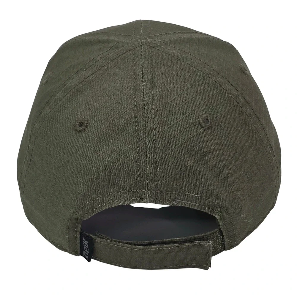 Bear Archery Ripstop Baseball Cap Hat OSFA Olive Green Embroidered Logo Hunting